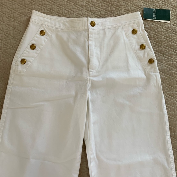 Ralph Lauren Women’s Pants Size 4P Color White - Picture 4 of 8